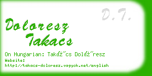 doloresz takacs business card